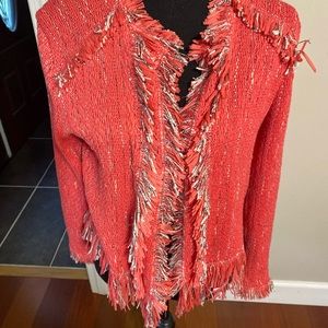 Nic & Zoe open fringe sweater